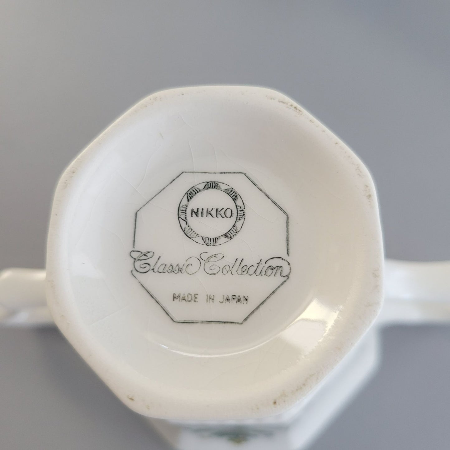 Nikko Christmastime Classic Collection Creamer & Sugar c.1979-83