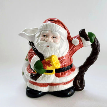 Vintage Santa Clause Ceramic Pitcher Jug