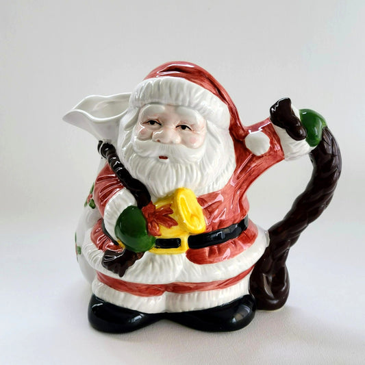 Vintage Santa Clause Ceramic Pitcher Jug
