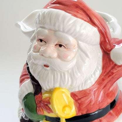 Vintage Santa Clause Ceramic Pitcher Jug