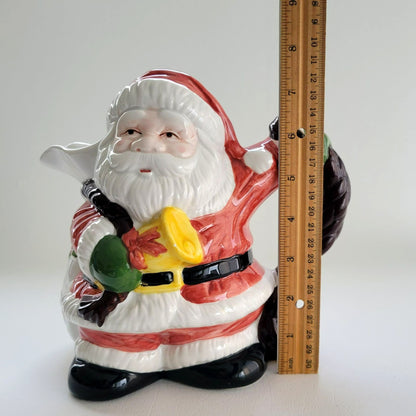 Vintage Santa Clause Ceramic Pitcher Jug