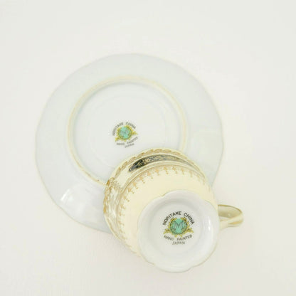 Noritake Demitasse/Espresso Cup & Saucer, 2 Sets, c.1940s Japan