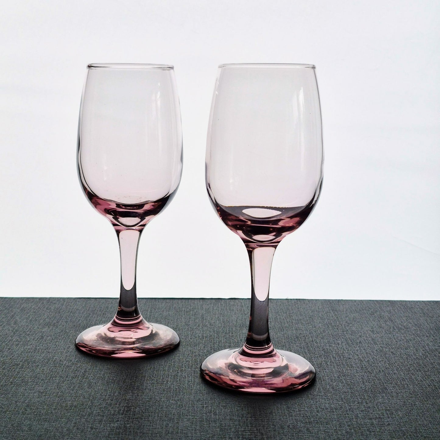Libbey Glass "Premier Plum" Wine Glass, Set of 2, c.1997-98 USA