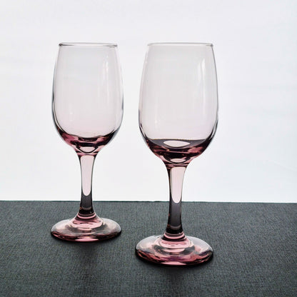 Libbey Glass "Premier Plum" Wine Glass, Set of 2, c.1997-98 USA