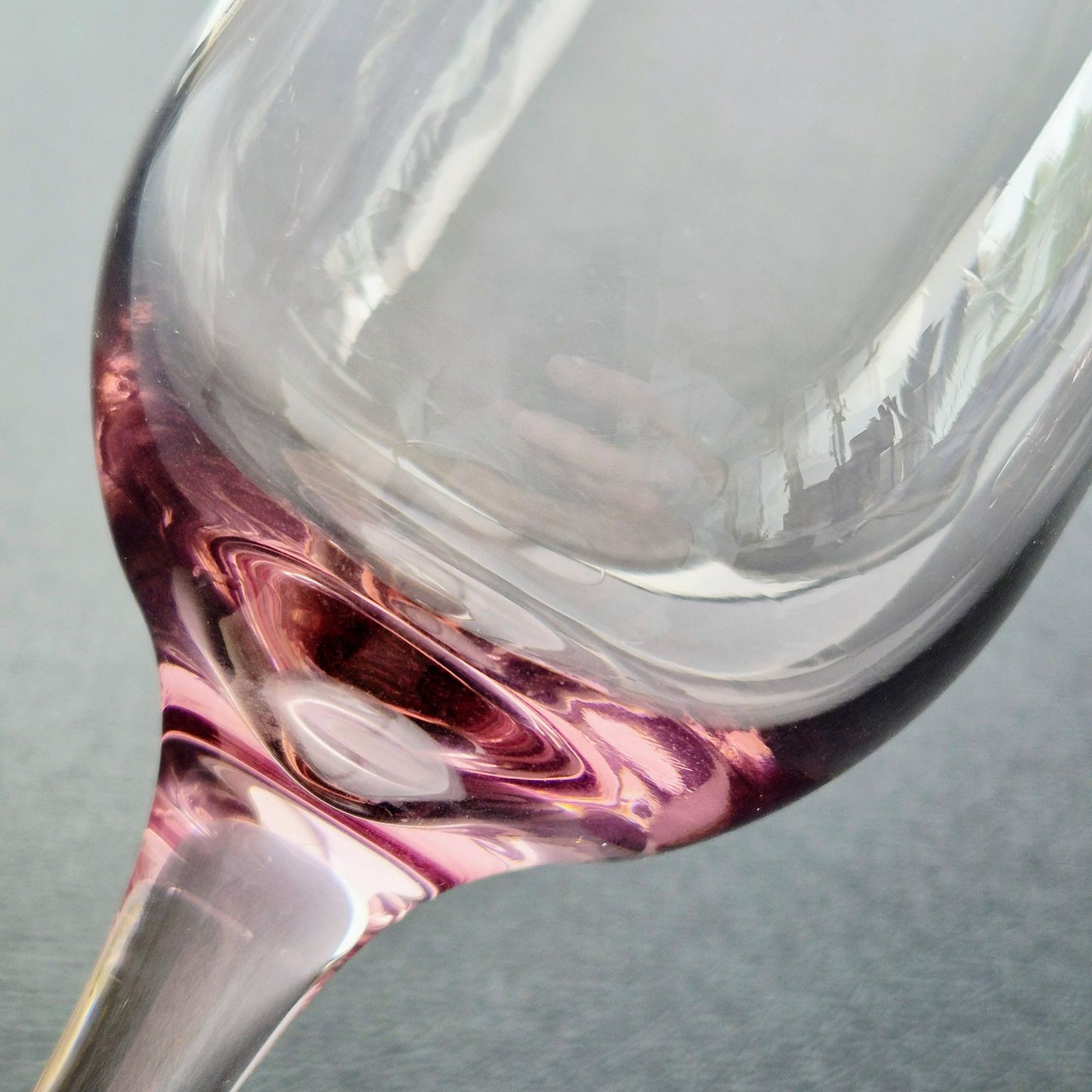 Libbey Glass "Premier Plum" Wine Glass, Set of 2, c.1997-98 USA