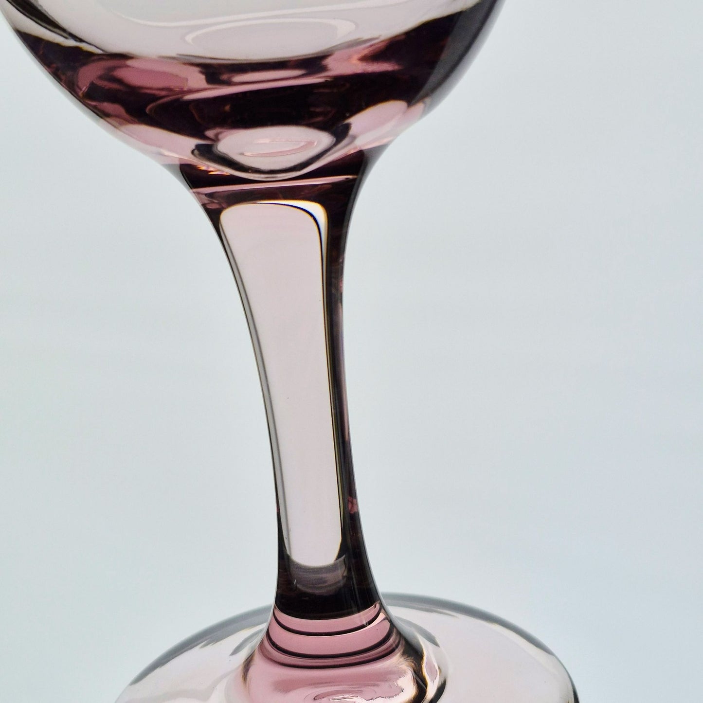 Libbey Glass "Premier Plum" Wine Glass, Set of 2, c.1997-98 USA