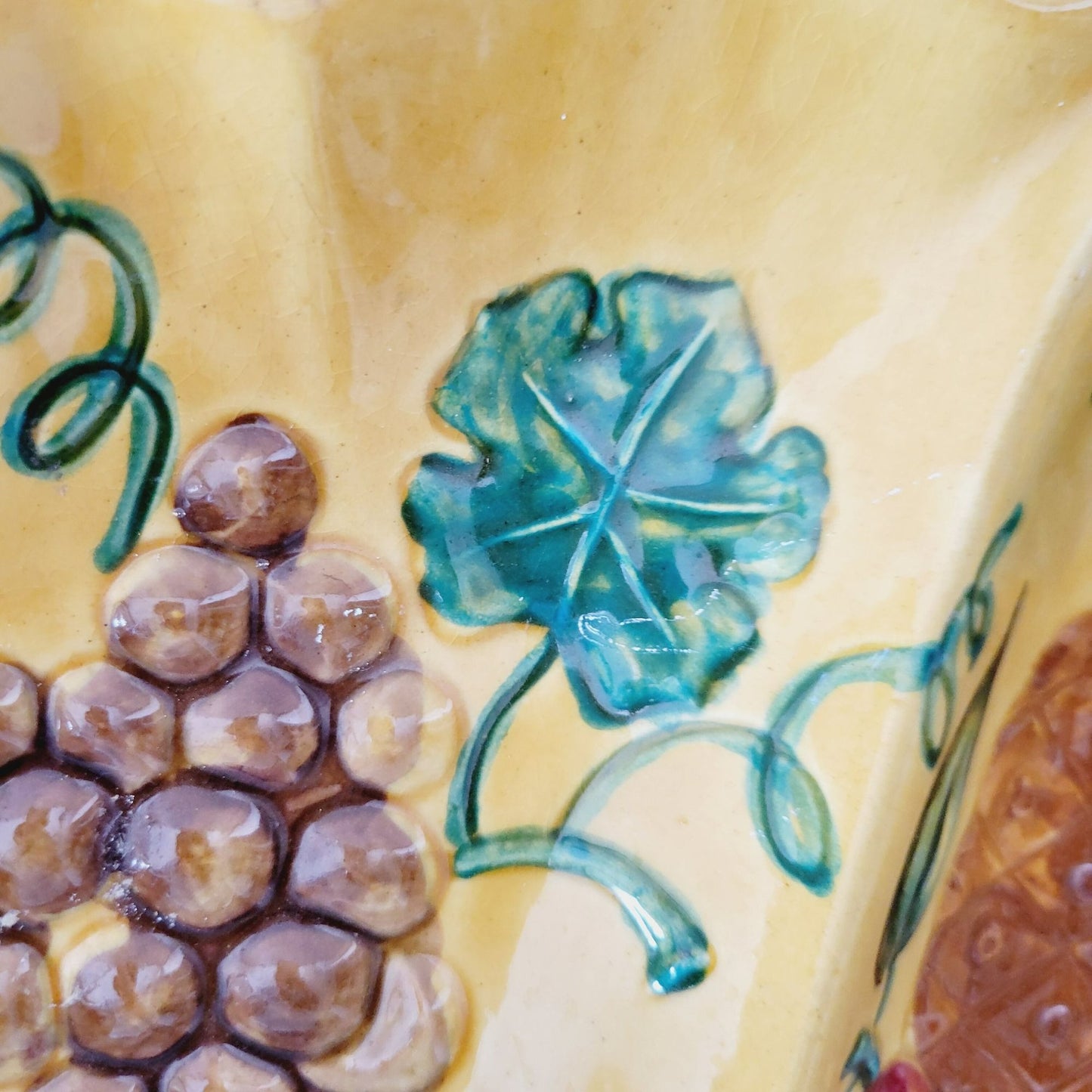 California Pottery Hand Painted Divided Platter