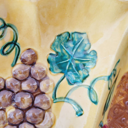 California Pottery Hand Painted Divided Platter