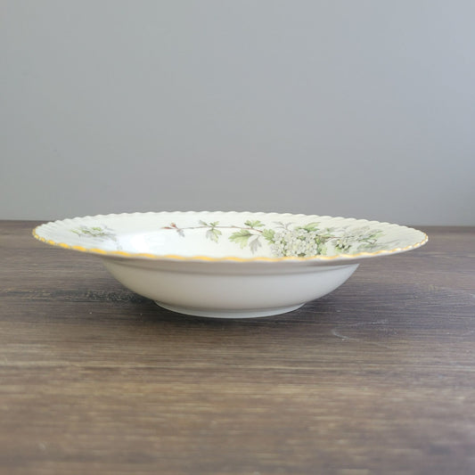 Franconia K&A Krautheim Hawthorn Soup Bowl, Gadroon Border, c.1964-75 Germany