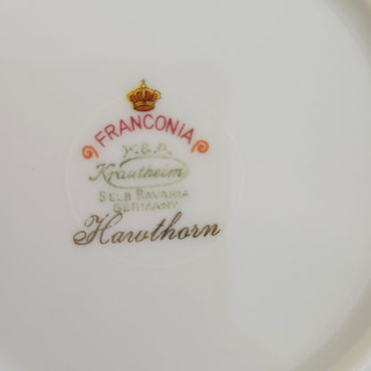 Franconia K&A Krautheim Hawthorn Soup Bowl, Gadroon Border, c.1964-75 Germany