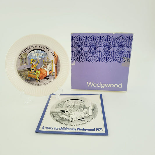 Wedgwood 1971 Children's Fairytale Story Plate The Sandman By Hans Christian Andersen