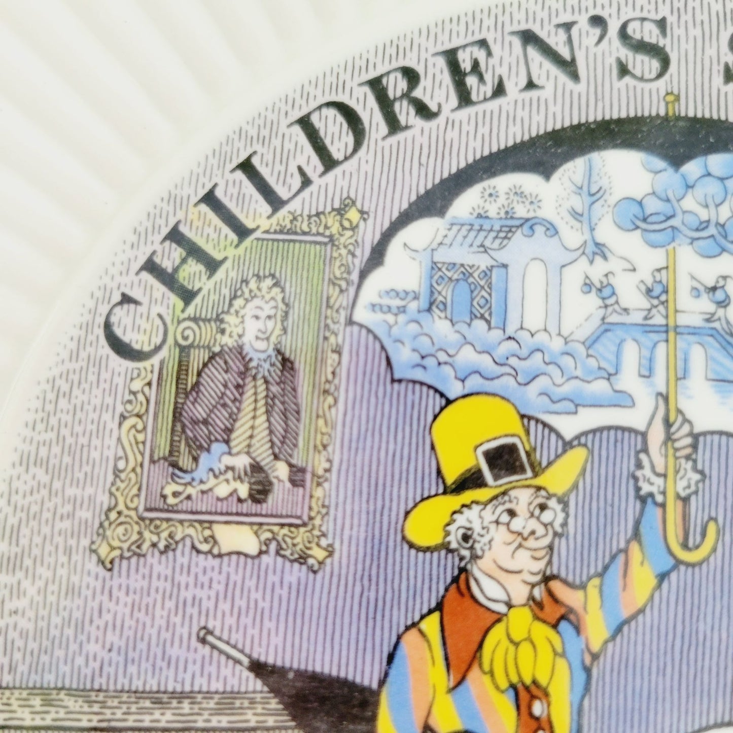 Wedgwood 1971 Children's Fairytale Story Plate The Sandman By Hans Christian Andersen
