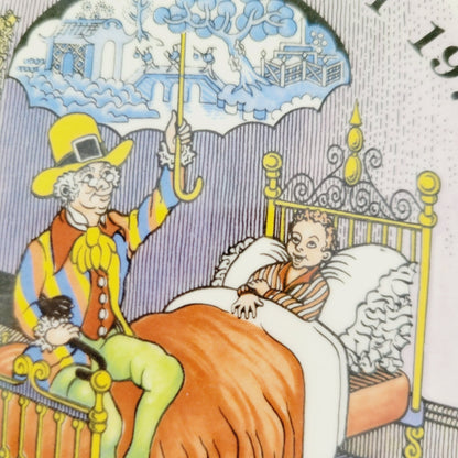 Wedgwood 1971 Children's Fairytale Story Plate The Sandman By Hans Christian Andersen