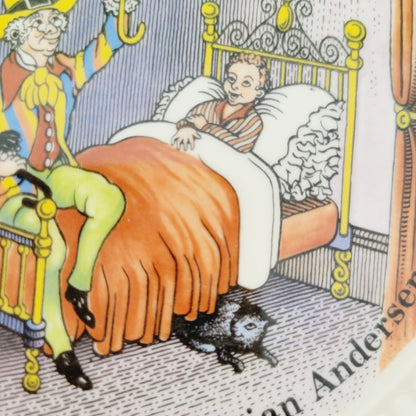 Wedgwood 1971 Children's Fairytale Story Plate The Sandman By Hans Christian Andersen