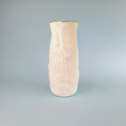 Royal Worcester Fern Leaf Vase, Bone China Made in England, c.1986