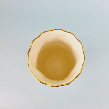 Royal Worcester Fern Leaf Vase, Bone China Made in England, c.1986