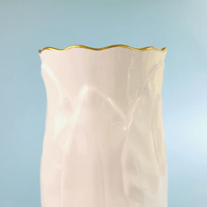 Royal Worcester Fern Leaf Vase, Bone China Made in England, c.1986