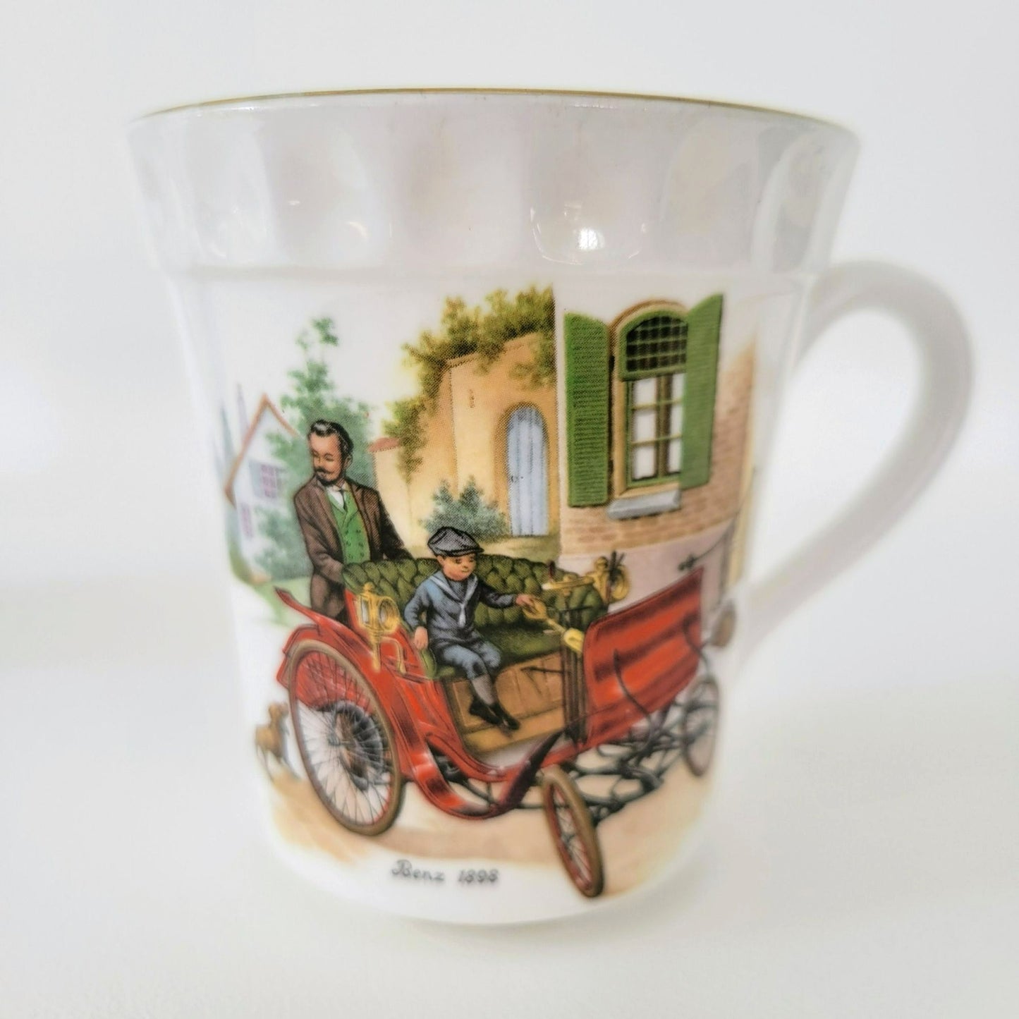 Crown Staffordshire Automobile Coffee Cup, Set of 2, Made in England