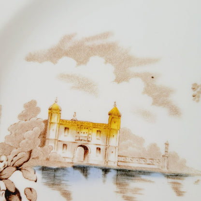 Johnson Bros Castle on The Lake Dinner Plate, Made in England
