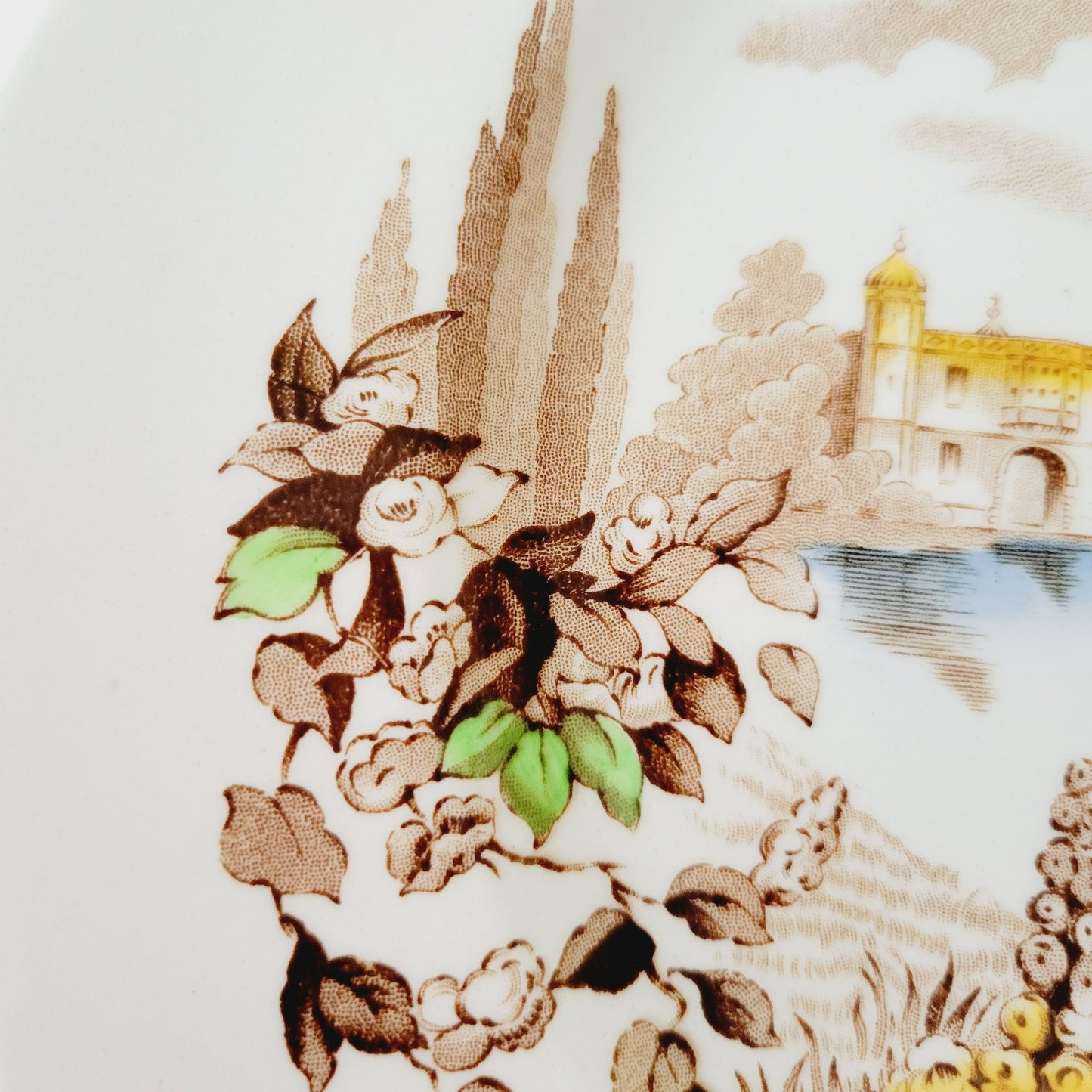 Johnson Bros Castle on The Lake Dinner Plate, Made in England