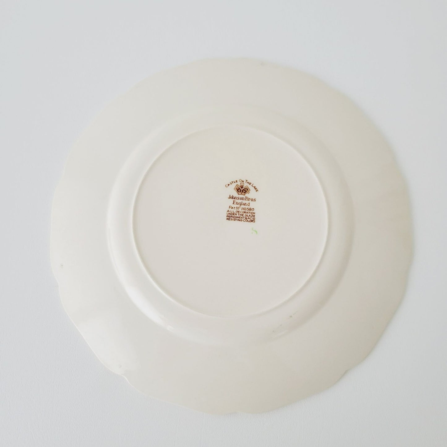 Johnson Bros Castle on The Lake Dinner Plate, Made in England