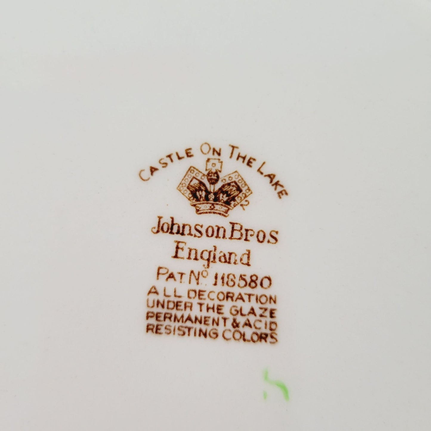 Johnson Bros Castle on The Lake Dinner Plate, Made in England