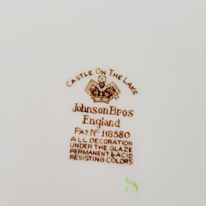Johnson Bros Castle on The Lake Dinner Plate, Made in England