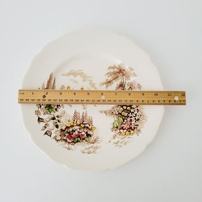 Johnson Bros Castle on The Lake Dinner Plate, Made in England