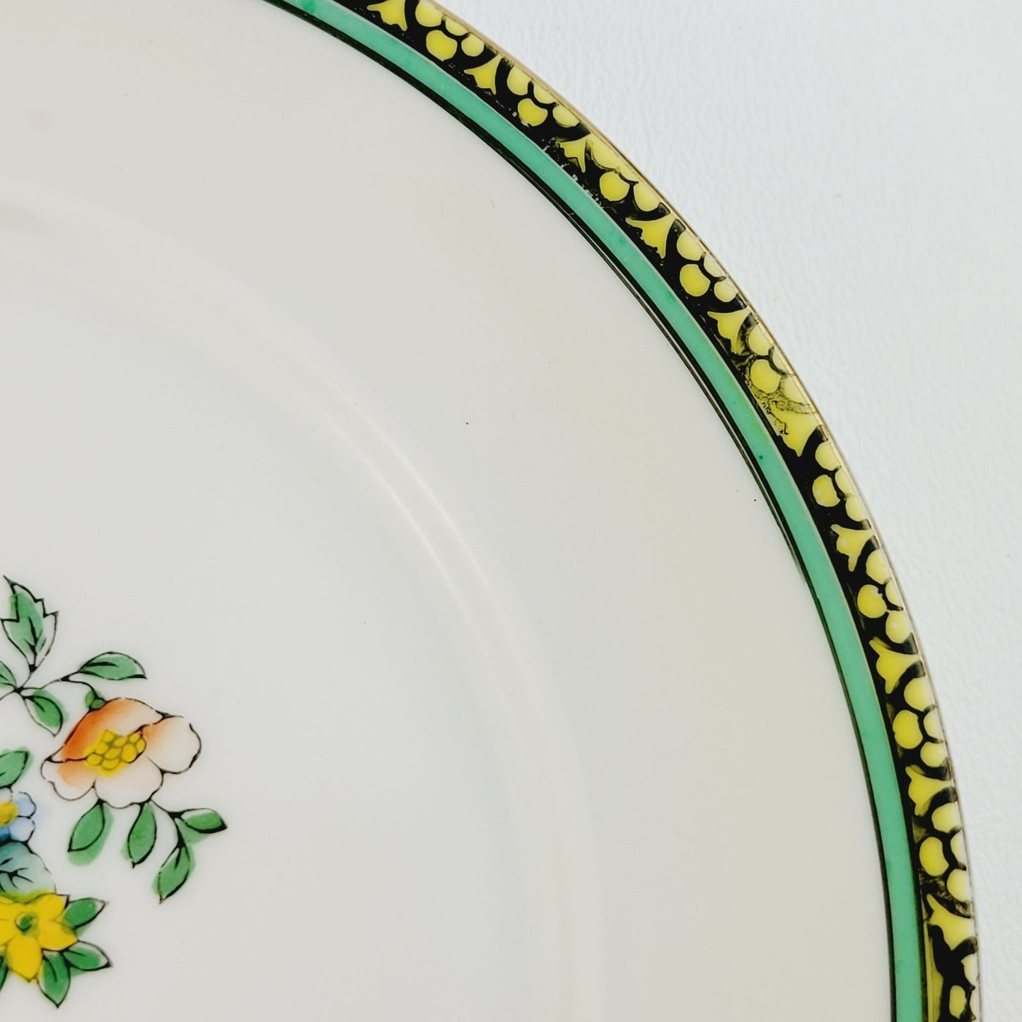 Vintage Noritake Peacock & Floral Salad Plate