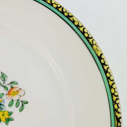 Vintage Noritake Peacock & Floral Salad Plate