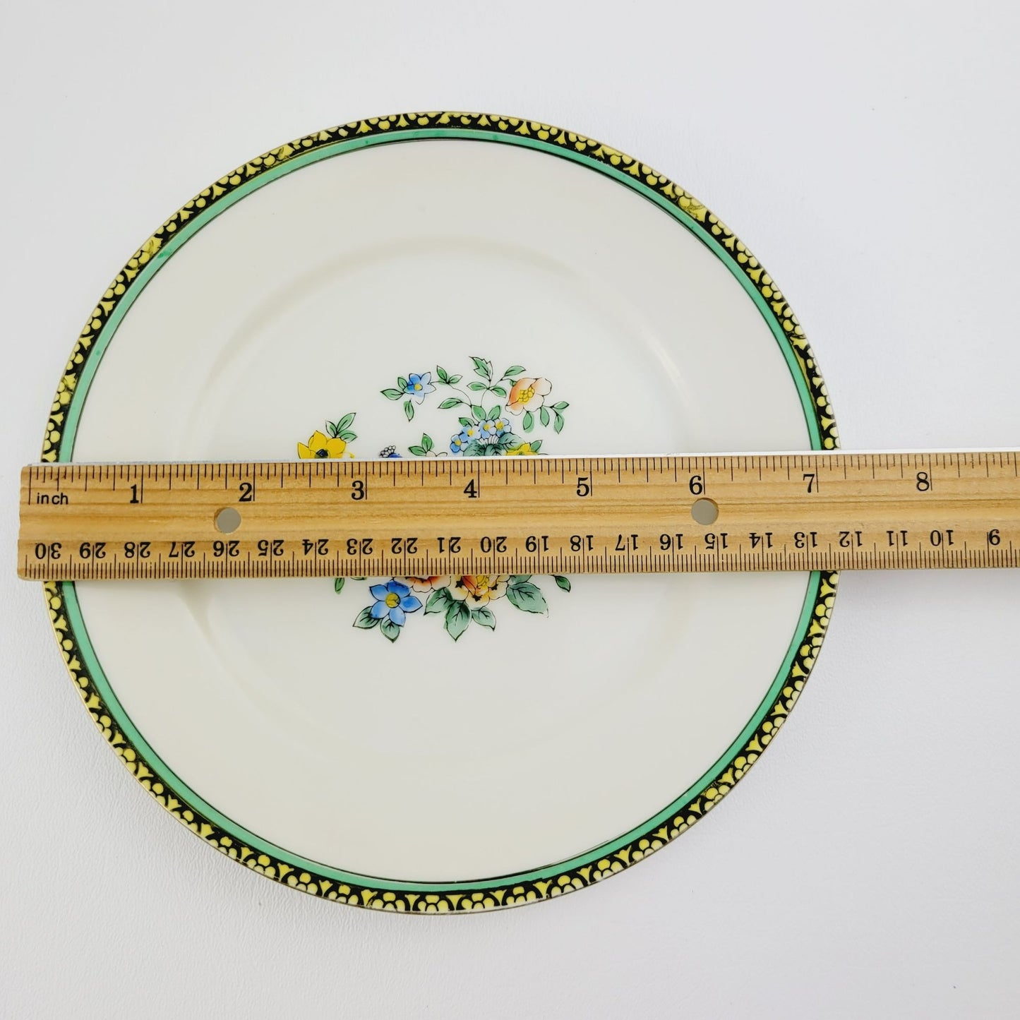 Vintage Noritake Peacock & Floral Salad Plate