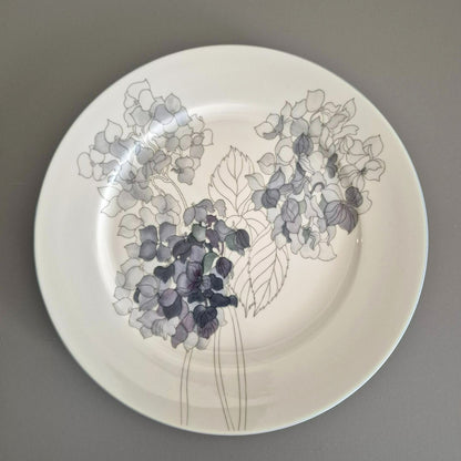 Block Spal "Hydrangea" Dinner, Salad & Bread Plate, Set of 3, c1982-91 Portugal