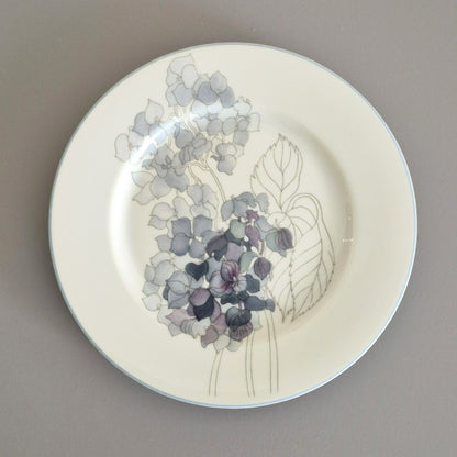 Block Spal "Hydrangea" Dinner, Salad & Bread Plate, Set of 3, c1982-91 Portugal