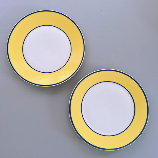Pagnossin Yellow Salad Plate, Set of 2, Italy c.1997-98