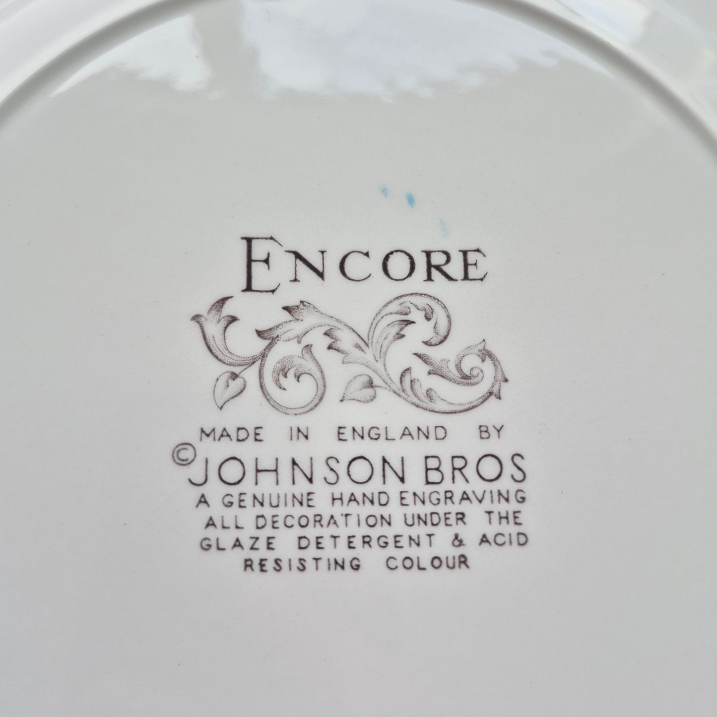 Johnson Brothers "Encore" Dinner Plate Set of 2, c.1963-73 England