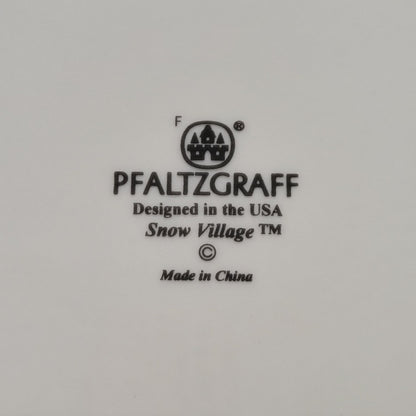 Pfaltzgraff Snow Village Dinner Plate, Set of 2, c.1990s