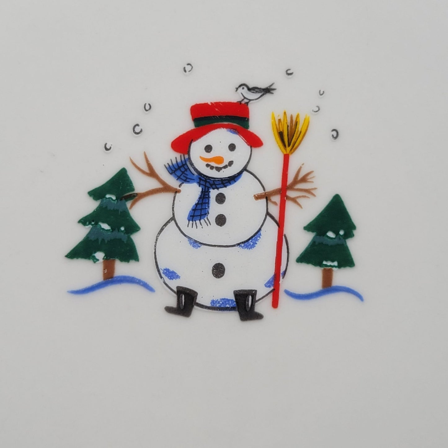 Pfaltzgraff Snow Village Dinner Plate, Set of 2, c.1990s