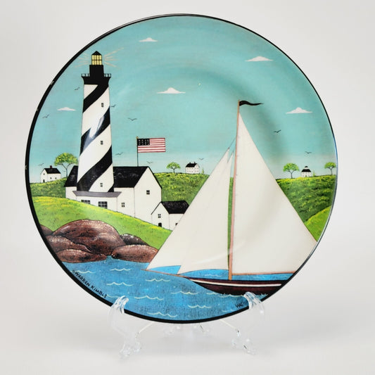 Sakura Coastal Breeze Plastic Salad Plate, Set of 2