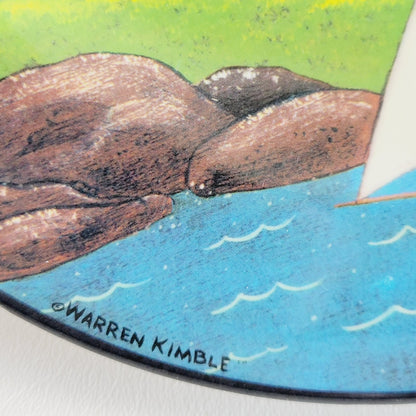 Sakura Coastal Breeze Plastic Salad Plate, Set of 2