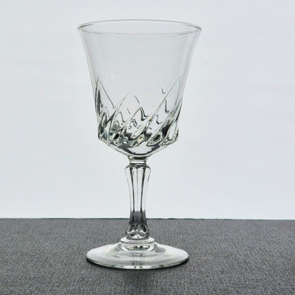 Cristal D'Arques "Flammes" Crystal Wine Glass, Set of 4, France