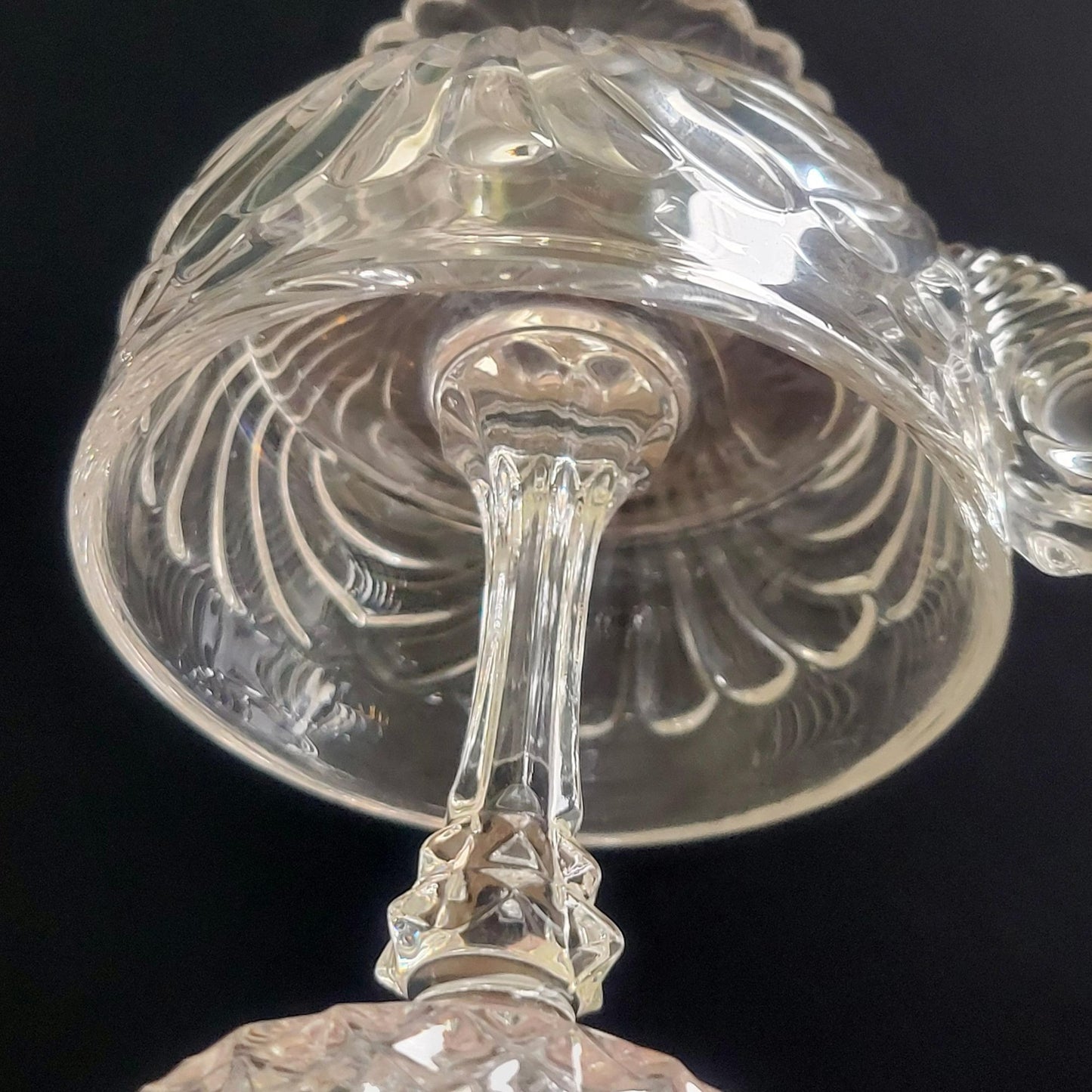 Flameless Candle Lamp, One of a Kind Handcrafted & Upcycled From Vintage Glassware
