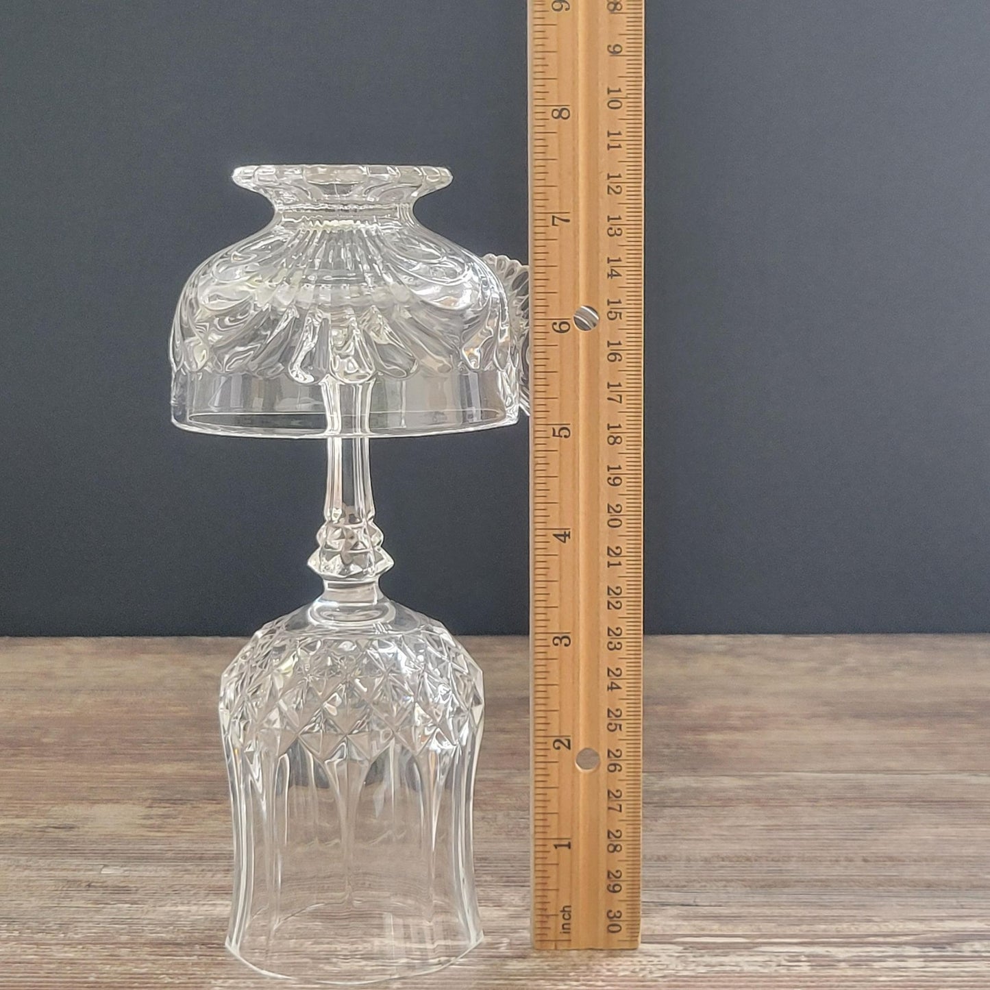 Flameless Candle Lamp, One of a Kind Handcrafted & Upcycled From Vintage Glassware