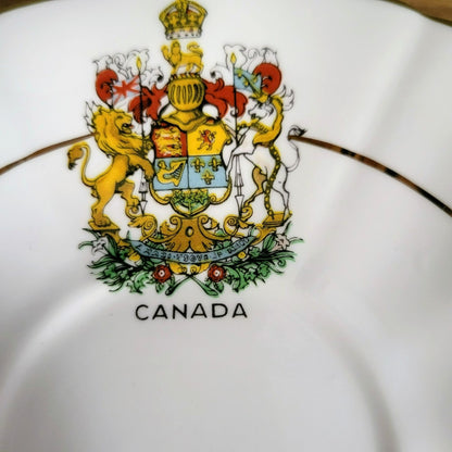Royal Adderley Arms of Canada Teacup & Saucer, Made in England