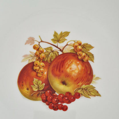 Bareuther Apple & Berry Dinner Plates, c.1970-90s Germany