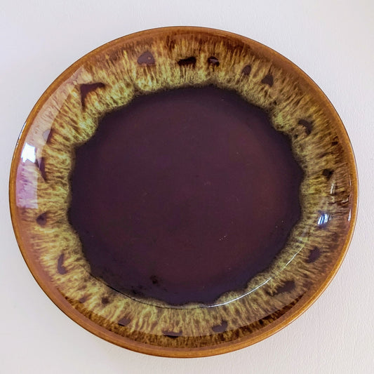 Canonsburg Pottery Brown Drip Glaze Salad Plate Set of 4