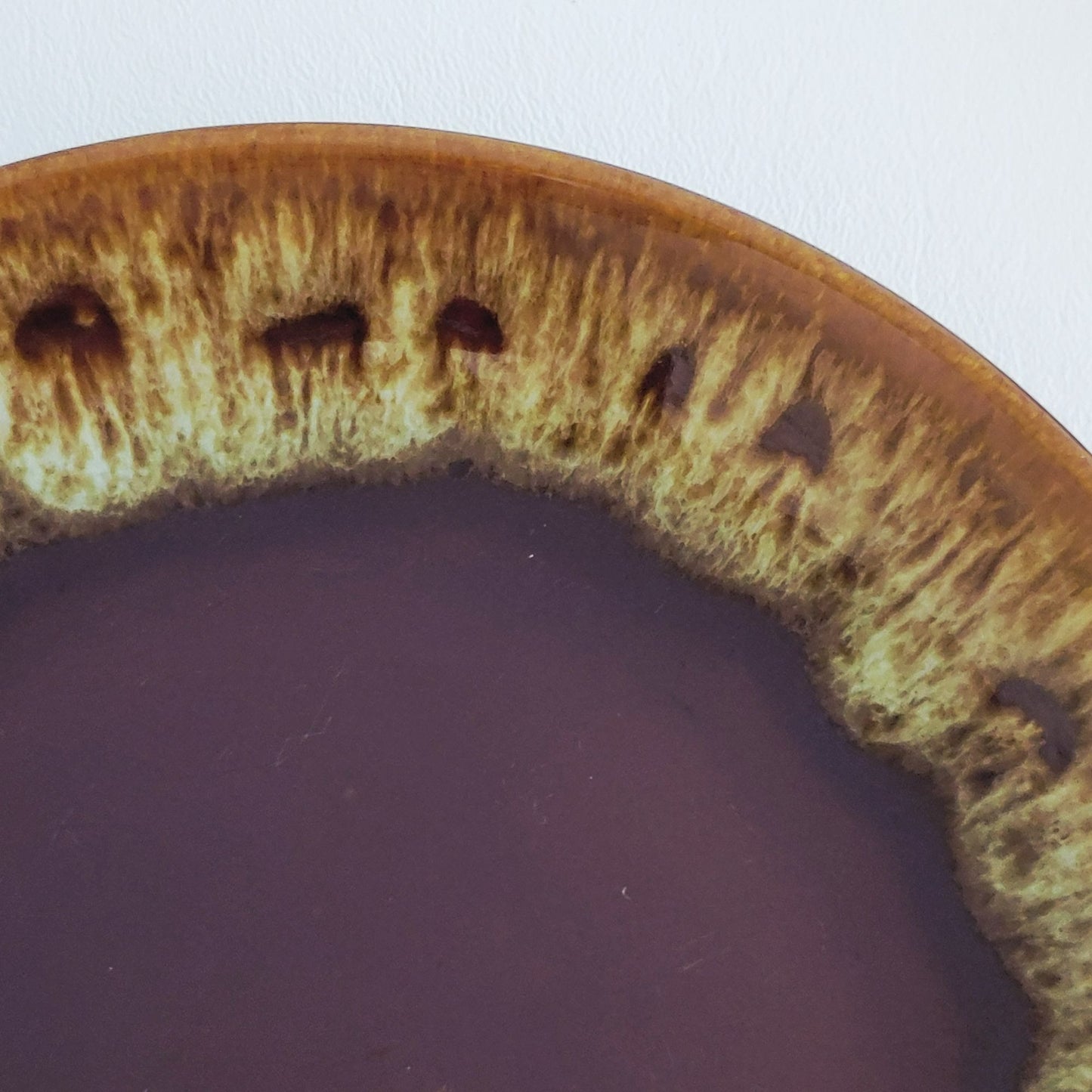 Canonsburg Pottery Brown Drip Glaze Salad Plate Set of 4