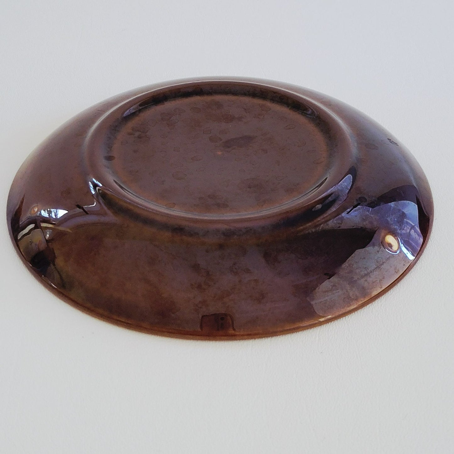 Canonsburg Pottery Brown Drip Glaze Salad Plate Set of 4
