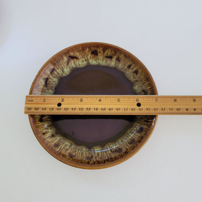 Canonsburg Pottery Brown Drip Glaze Salad Plate Set of 4