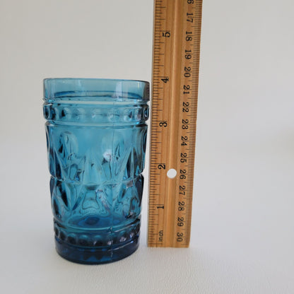 Indiana Glass Colony Park Lane Blue Juice Glasses, Set of 2, USA Made