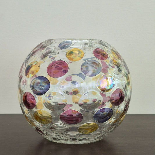Borske Sklo "Nemo" Round Vase,  Made in Czechoslovakia, c.1960s